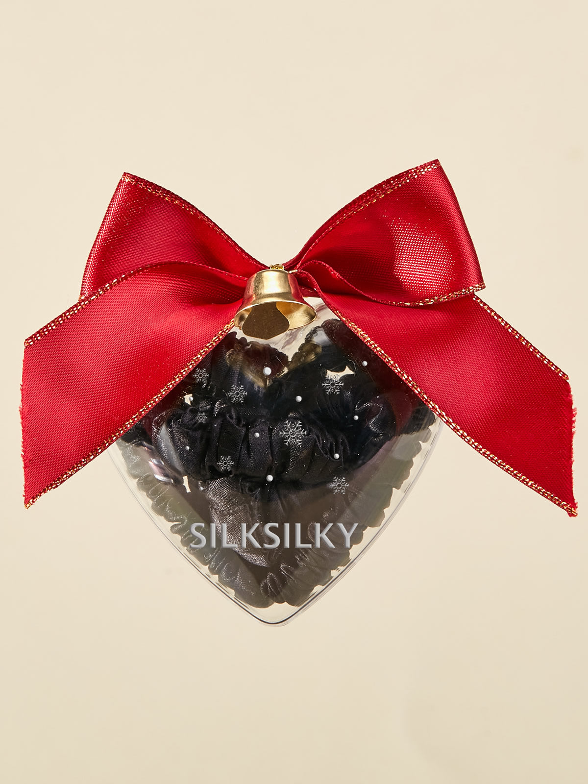 [Black] SilkSilky-UK Pure Silk Scrunchie 001