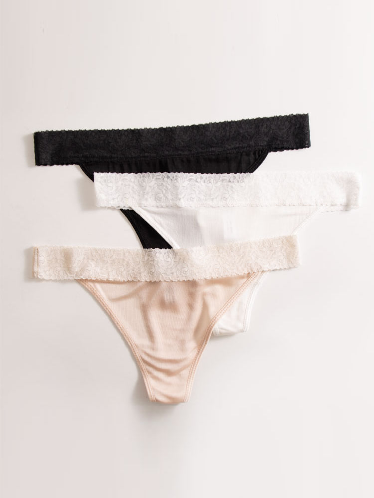 [Black] SilkSilky-UK Silk Knitted Panty 007