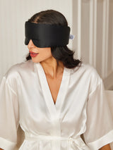 [Black] SilkSilky-UK Sleep Mask 002