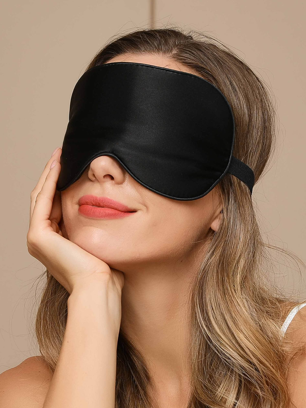 [Black] SilkSilky-UK 19Momme Pure Silk Eye Mask 003