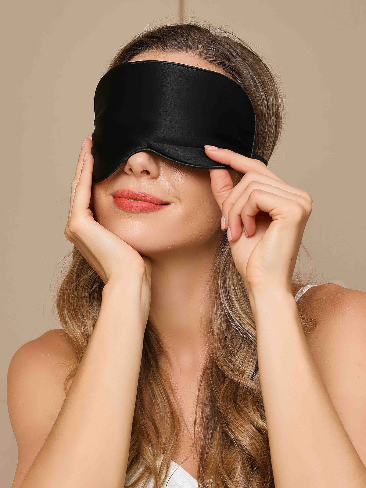 [Black] SilkSilky-UK 19Momme Pure Silk Eye Mask 004