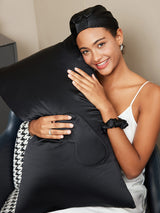 [Black] SilkSilky-UK 19Momme Pillowcase Set 003