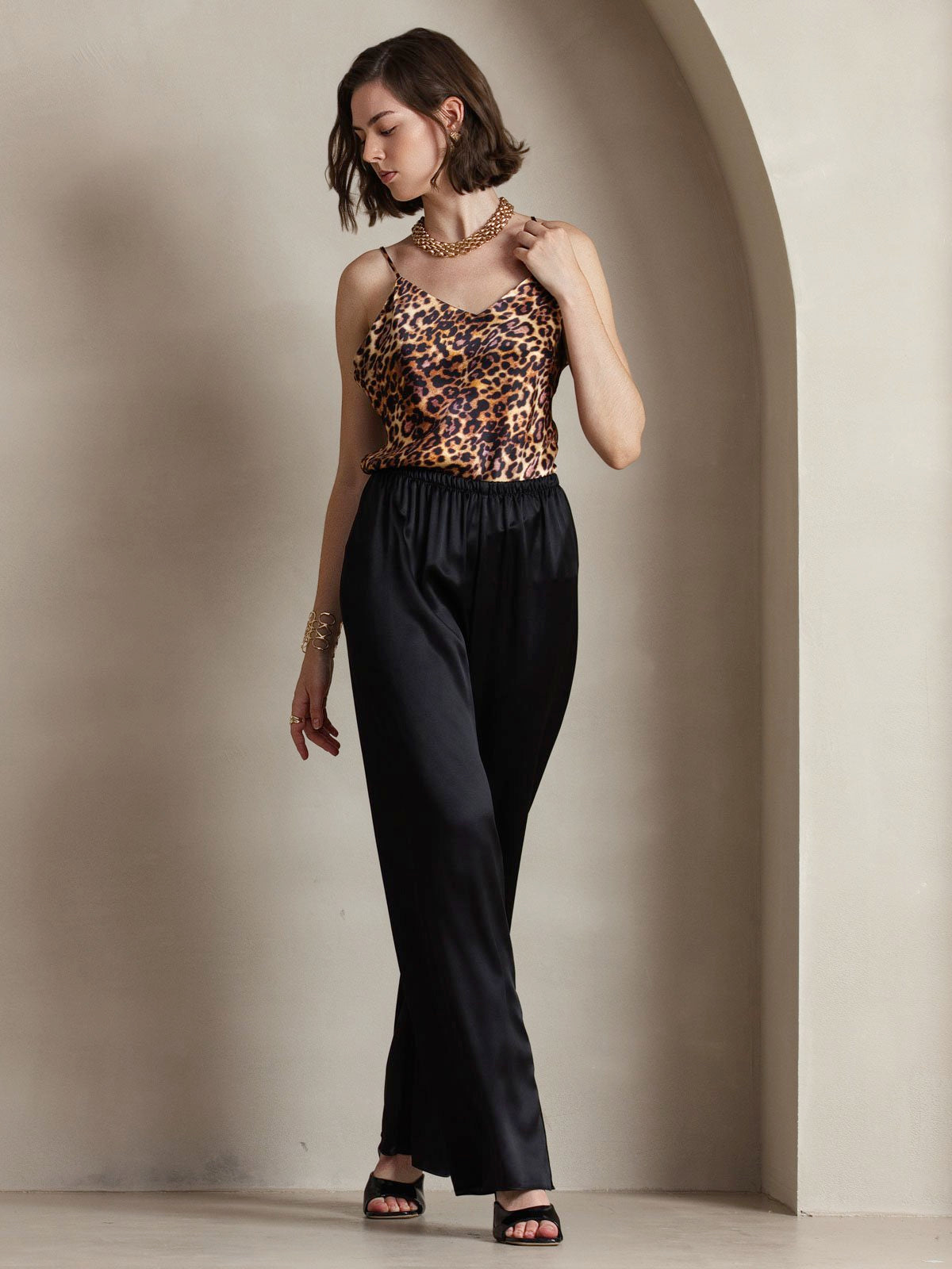 [Black] SilkSilky-UK Women's Pants 001