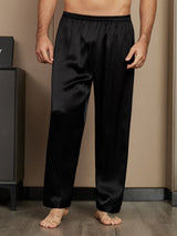 [Black] SilkSilky-UK Men's Sleep Shorts 003