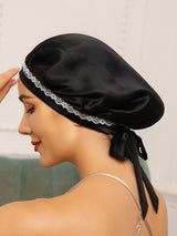 [Black] SilkSilky-UK Sleep Cap 001