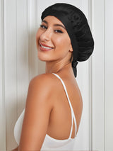[Black] SilkSilky-UK Sleep Cap 002