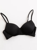 [Black] SilkSilky-UK Silk Jersey Bra 006