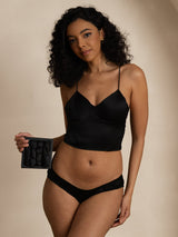 [Black] SilkSilky-UK 19Momme Panty 001