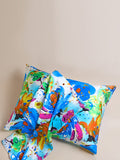 100% Mulberry Silk Pillowcase - Blue Bloom