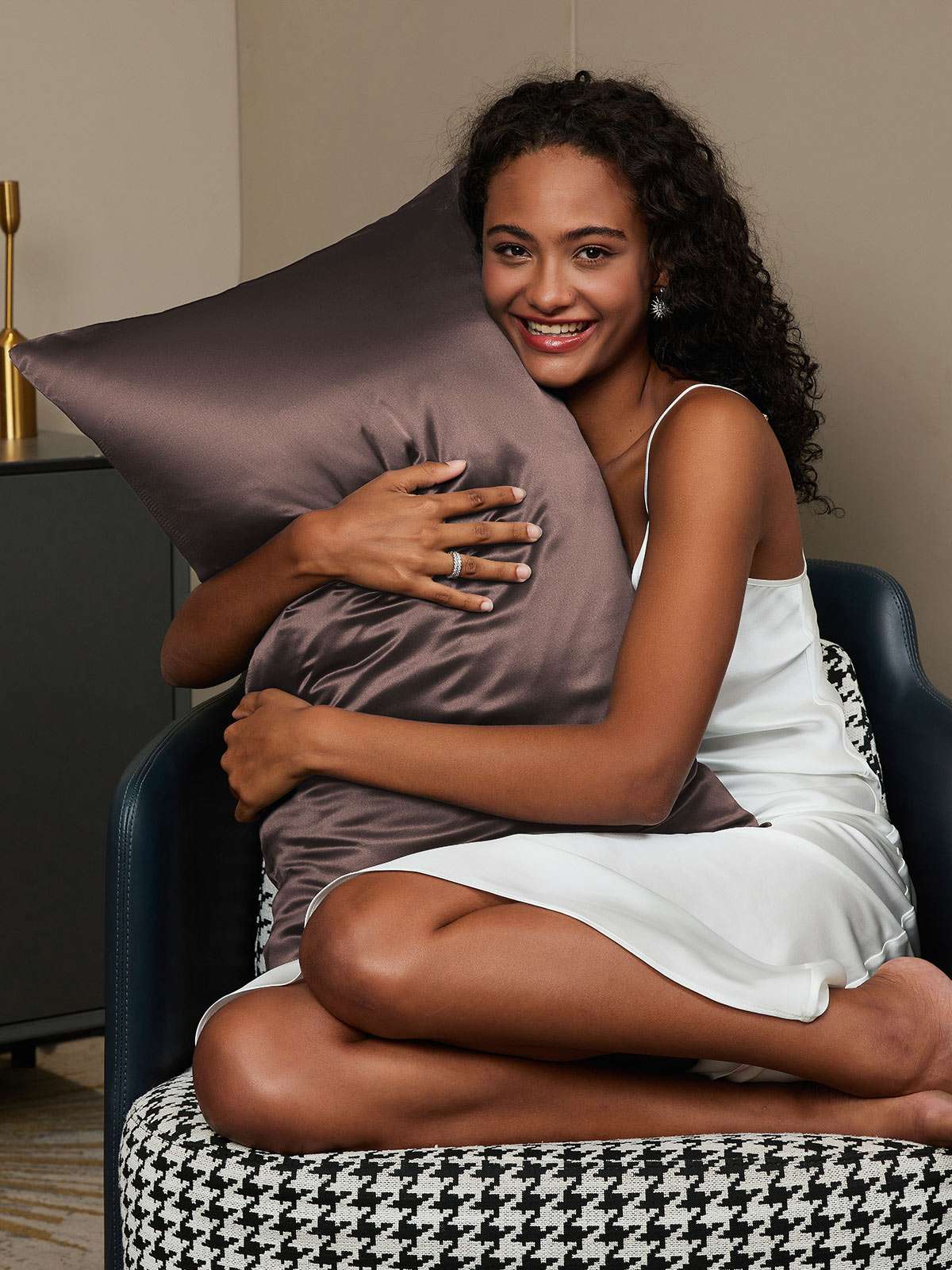 [Brown] SilkSilky-UK 19Momme Pure Silk Pillowcase 002