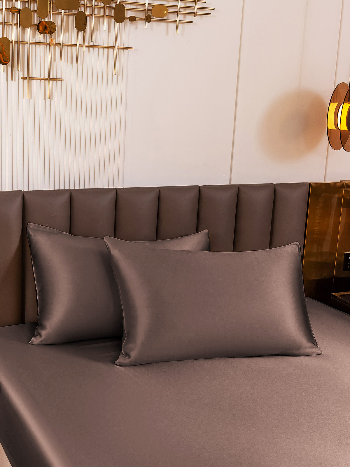 [Brown] SilkSilky-UK 19Momme Pure Silk Pillowcase 003