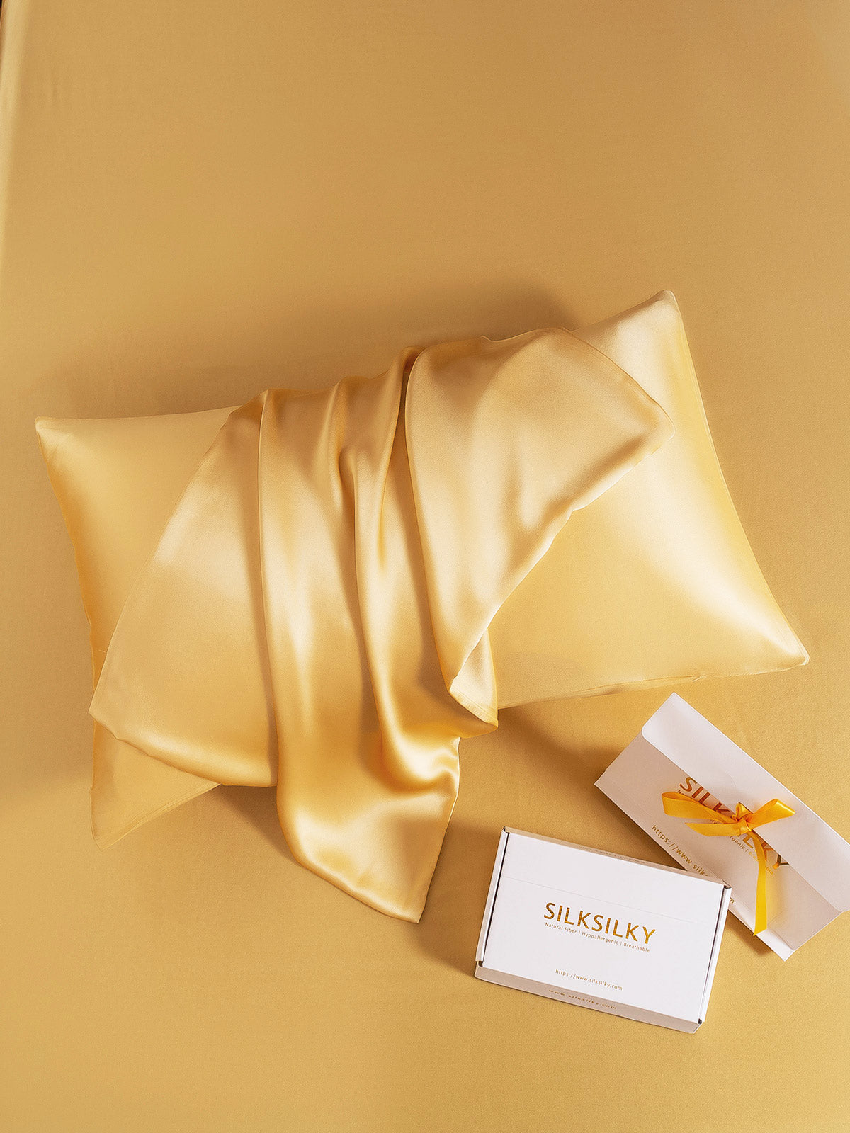 [Champagne] SilkSilky-UK 19Momme Pure Silk Pillowcase 006