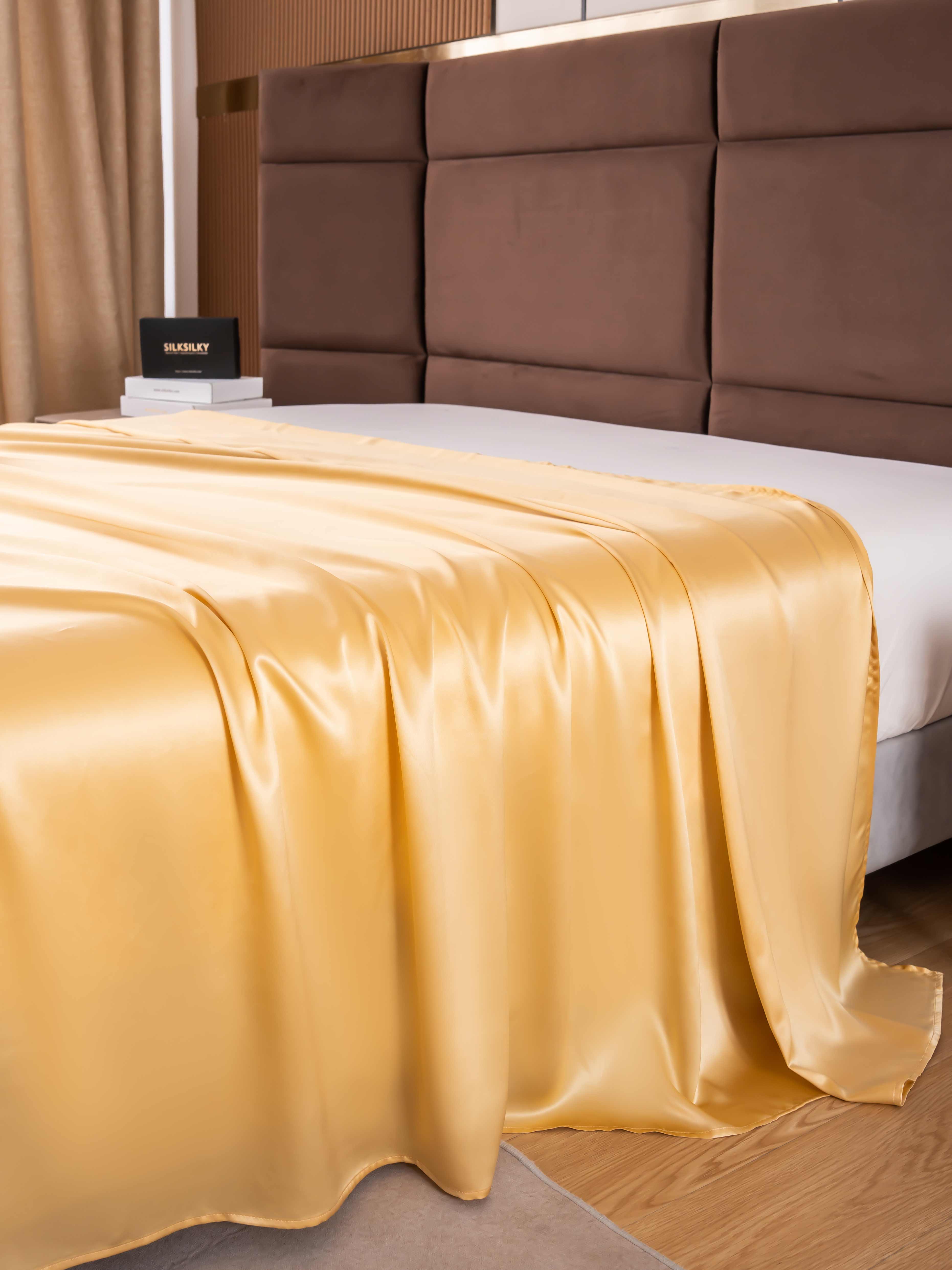 [Champagne] SilkSilky-UK 19Momme Pure Silk Sheet 004