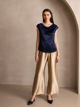 [Champagne] SilkSilky-UK 19Momme Silk Womens Pants 008,