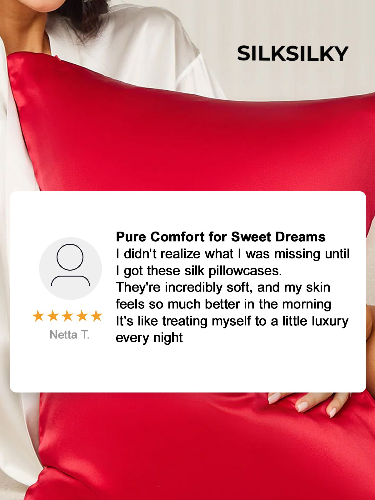 [Champagne] SilkSilky-UK 22Momme Pure Silk Pillowcase 004