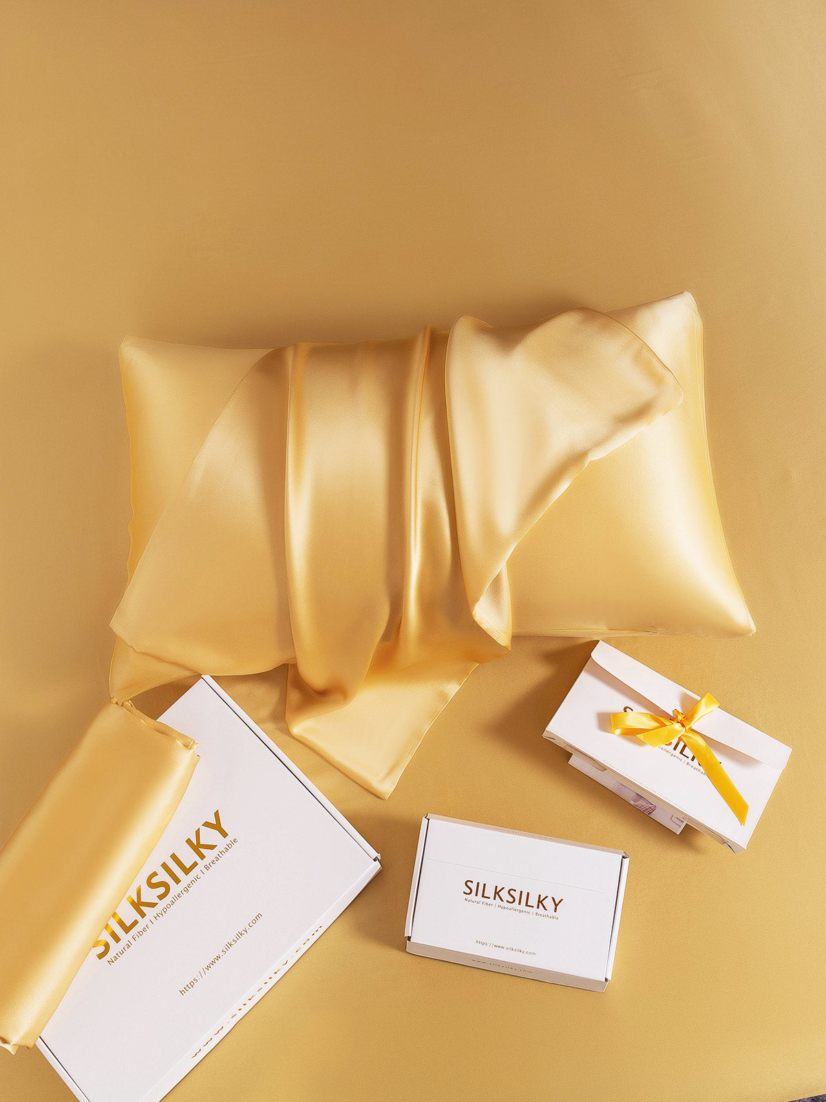 [Champagne] SilkSilky-UK 22Momme Pure Silk Pillowcase 006