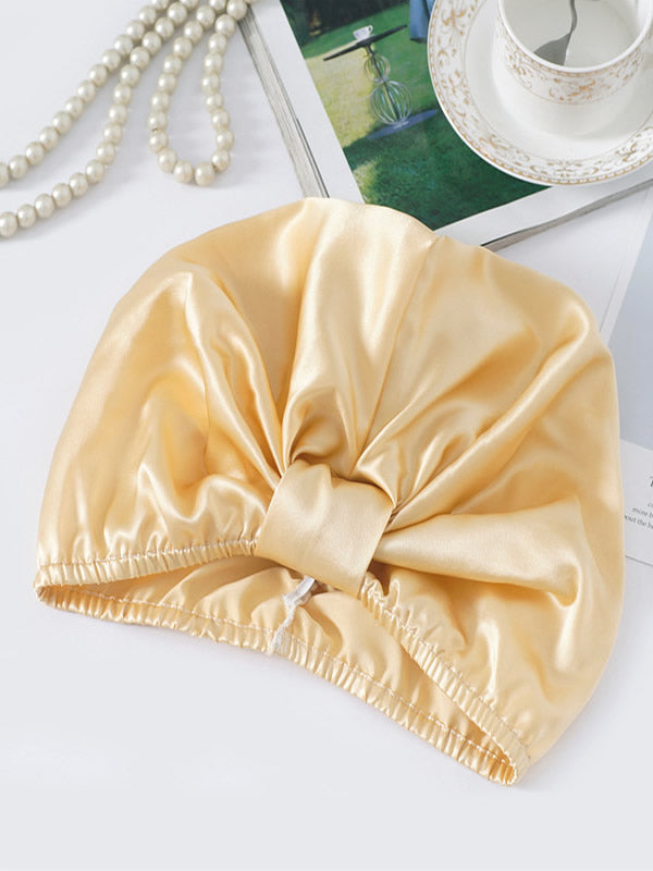 [Champagne] SilkSilky-UK Pure Silk Sleep Cap 002