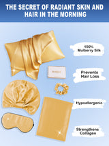 [Champagne] SilkSilky-UK 19Momme Pillowcase Set 002