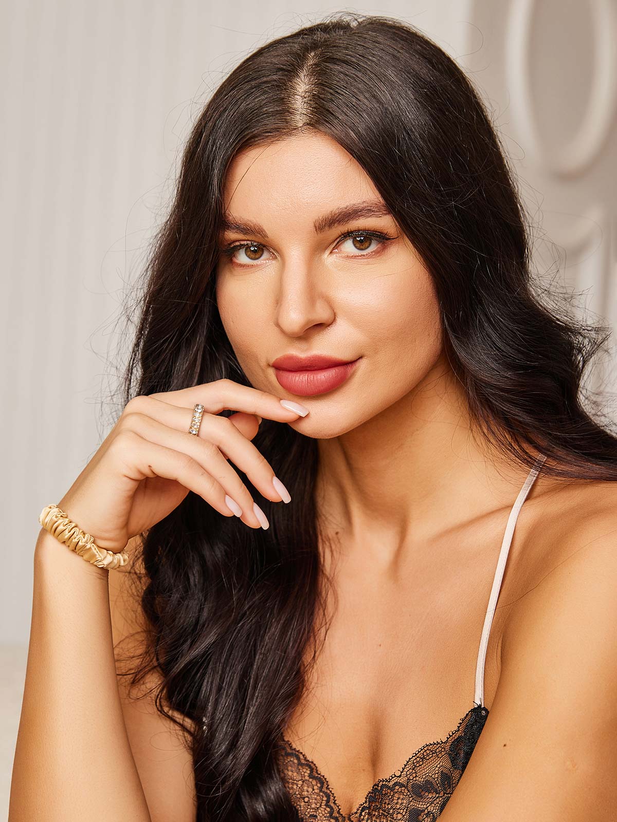 [Champagne] SilkSilky-UK Scrunchie 003