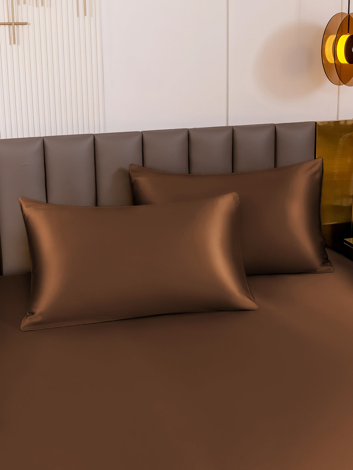 [Coffee] SilkSilky-UK 19Momme Pure Silk Pillowcase 001