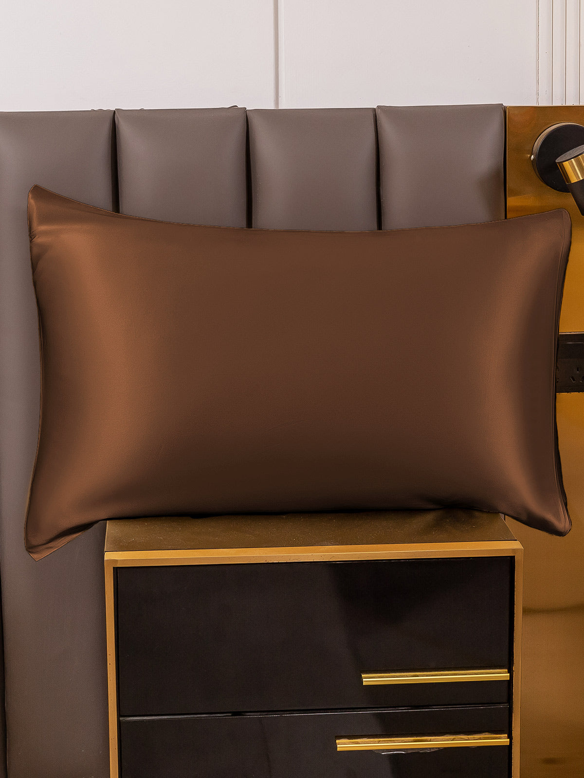 [Coffee] SilkSilky-UK 19Momme Pure Silk Pillowcase 001