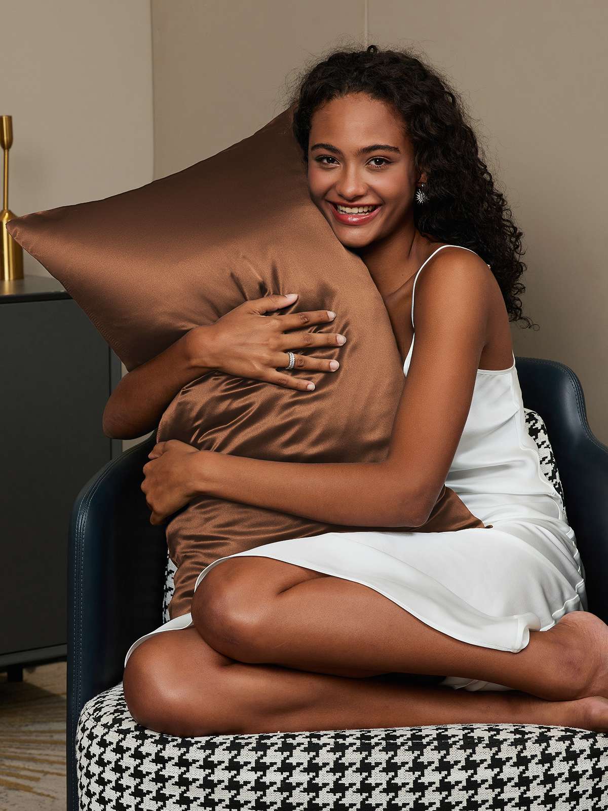 [Coffee] SilkSilky-UK 19Momme Pure Silk Pillowcase 002