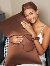 [Coffee] SilkSilky-UK 19Momme Pillowcase Set 003