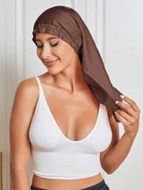 [Coffee] SilkSilky-UK Pure Silk Sleep Cap 005