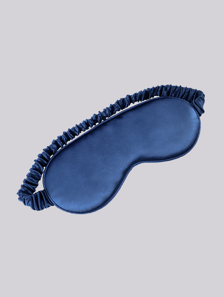 [Dark Blue] SilkSilky-UK 19Momme Pure Silk Eye Mask 003