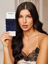 [Dark Blue] SilkSilky-UK Scrunchie 001