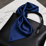 [Dark Blue] SilkSilky-UK Scarf 001