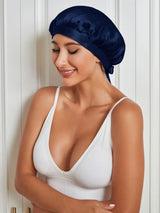 [Dark Blue] SilkSilky-UK Sleep Cap 002