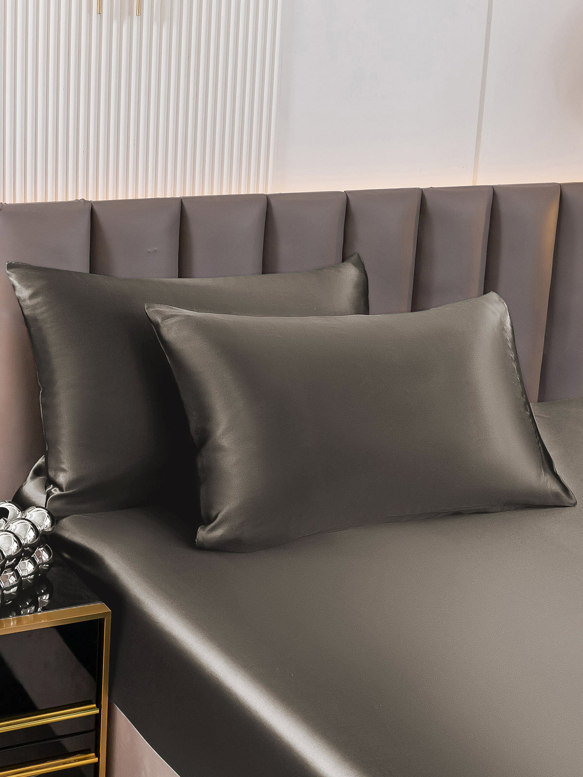 [Dark Gray] SilkSilky-UK 30Momme Pure Silk Pillowcase 003