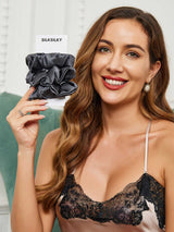 [Dark Gray] SilkSilky-UK Scrunchie 002