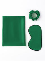 [Dark Green] SilkSilky-UK 19Momme Pure Silk Pillowcase Set 005