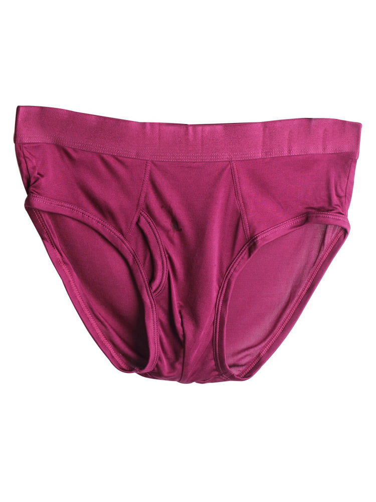 [Dark Red] SilkSilky-UK Silk Knitted Mens Underwear 005