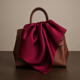 [Dark Red] SilkSilky-UK Scarf 003