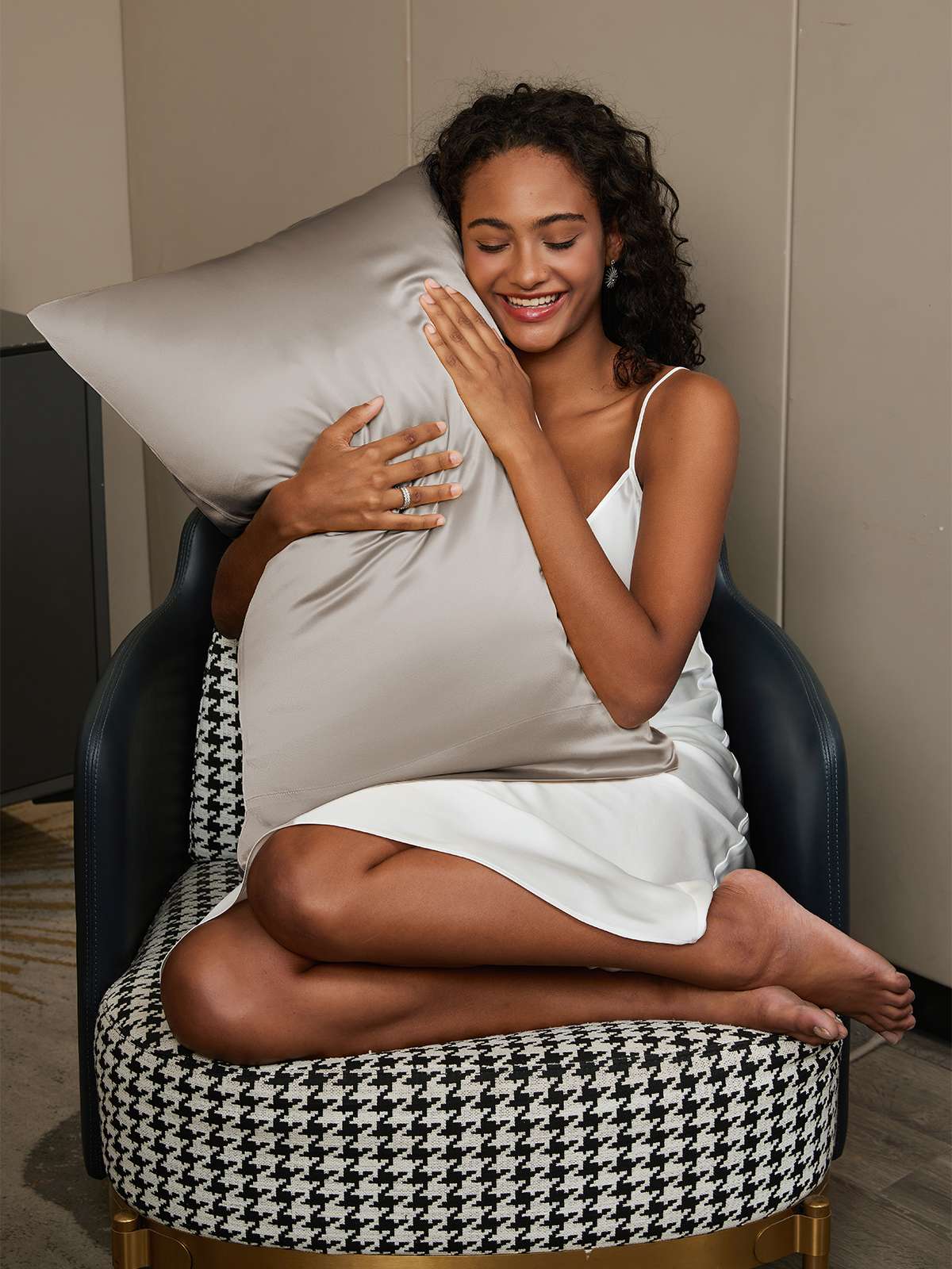 [Gray] SilkSilky-UK 19Momme Pure Silk Pillowcase 002