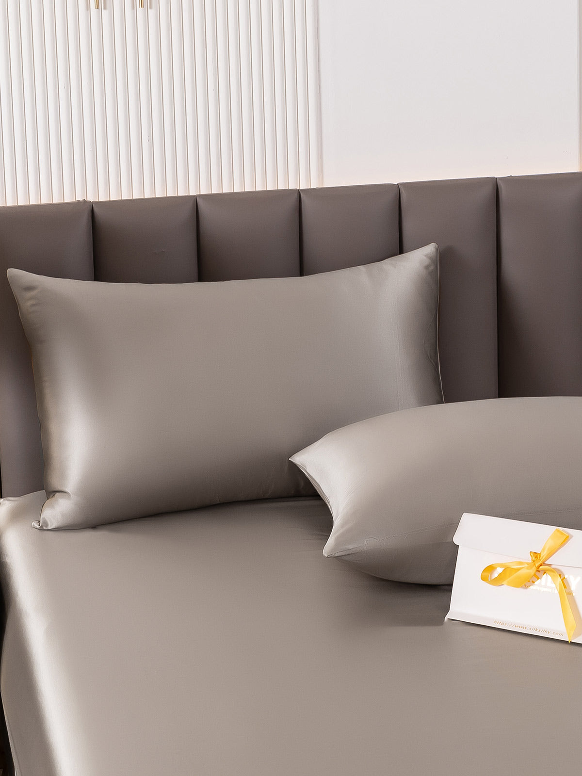 [Gray] SilkSilky-UK 19Momme Pure Silk Pillowcase 006