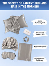 [Gray] SilkSilky-UK 19Momme Pillowcase Set 002