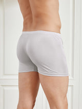 [Gray] SilkSilky-UK 100% Silk Jersey Men's Underwear 005