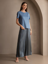 [Grayish Blue] SilkSilky-UK Women's Pants 004