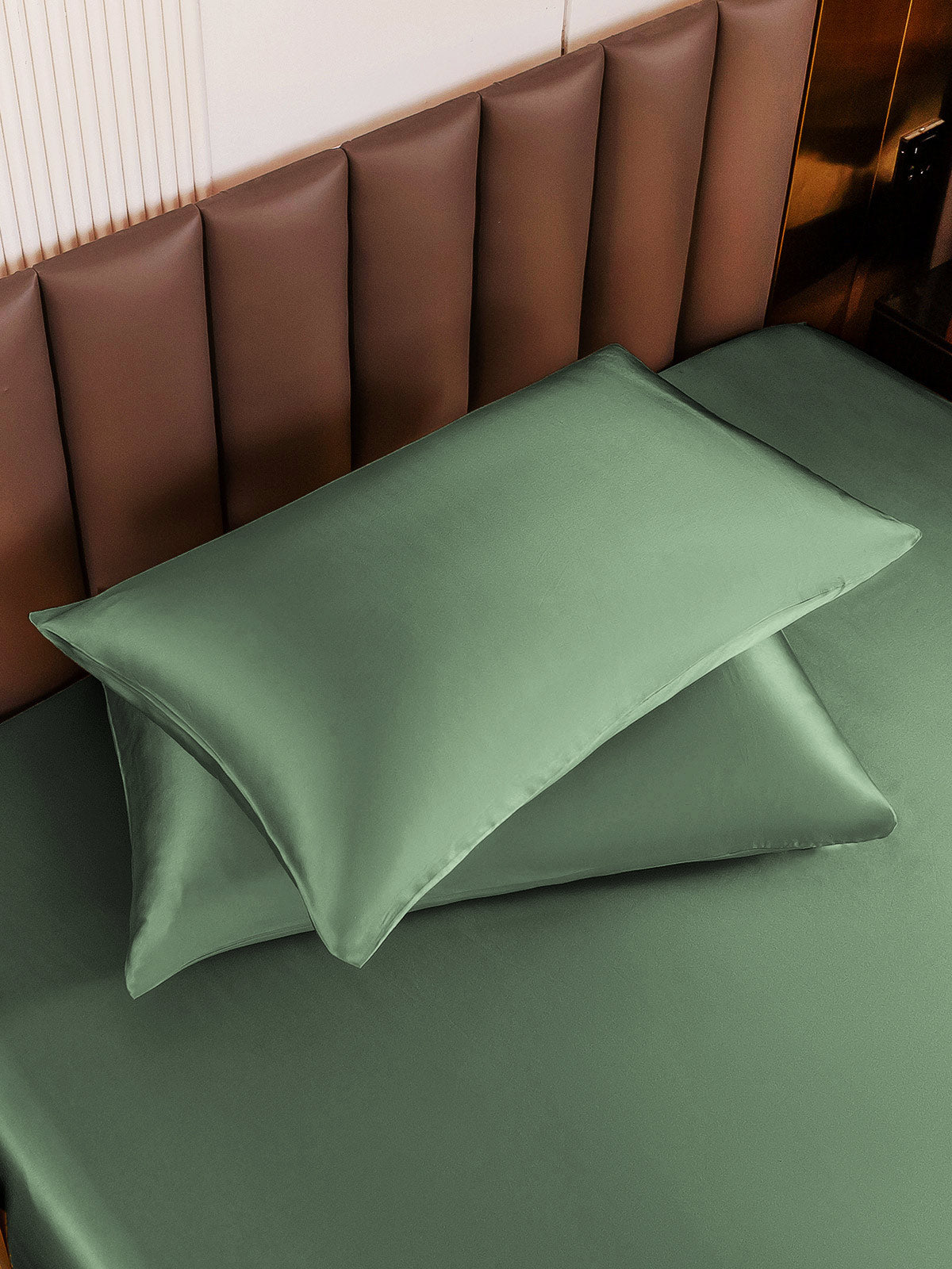 [Grayish Green] SilkSilky-UK 30Momme Pure Silk Pillowcase 004
