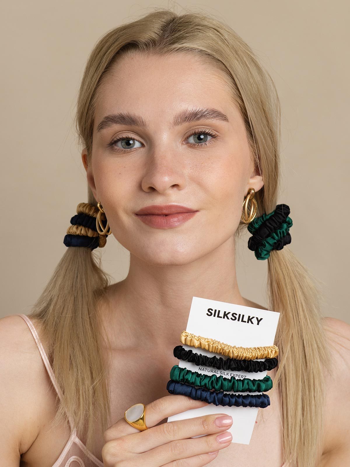 [Group1] SilkSilky-UK Pure Silk Scrunchie 002