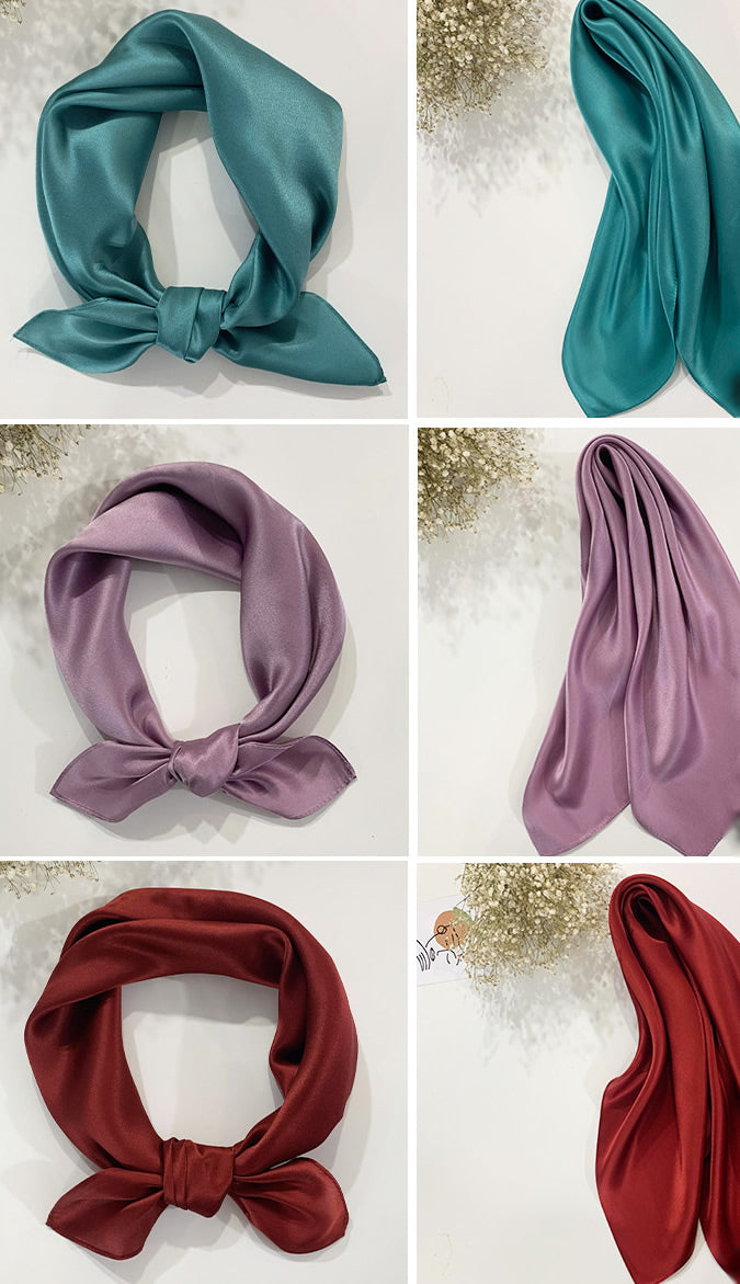 [Ivory] SilkSilky-UK Pure Silk Scarf 005