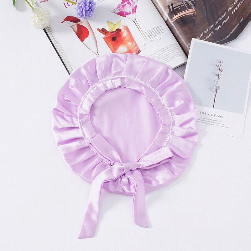 [Lavender] SilkSilky-UK Pure Silk Sleep Cap 004