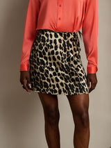 [Leopard] SilkSilky-UK Pure Silk Wrap Skirt 003,