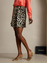 [Leopard] SilkSilky-UK Pure Silk Wrap Skirt 005,