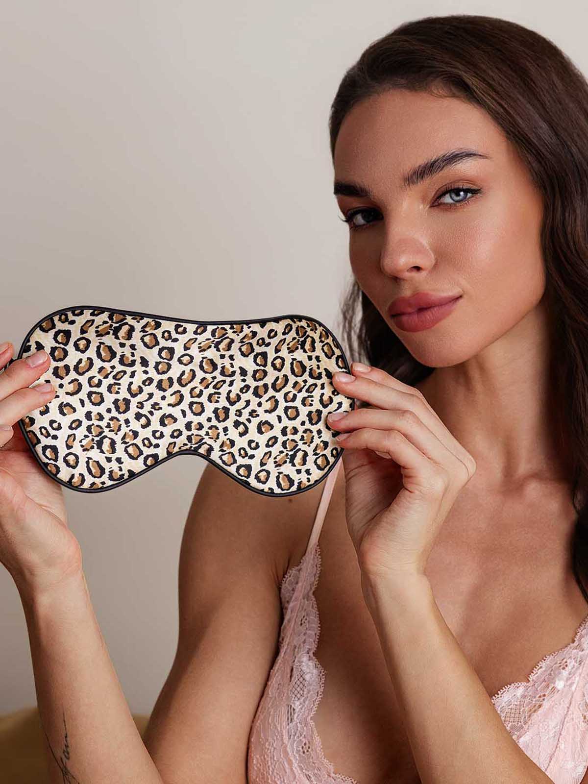 [Leopard] SilkSilky-UK 19Momme Pure Silk Eye Mask 004