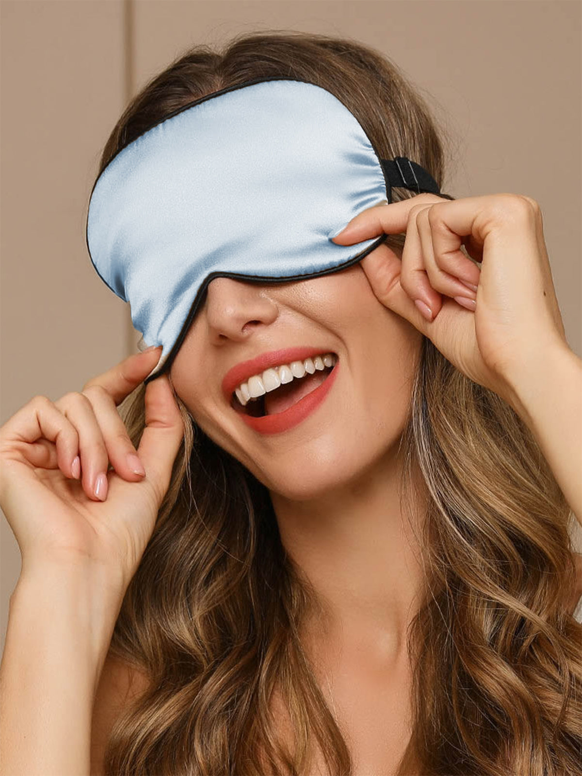 [Light Blue] SilkSilky-UK 19Momme Pure Silk Eye Mask 002